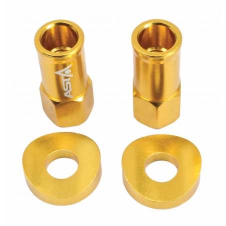 Extended Rim Lock Nuts With Beveled Spacers
