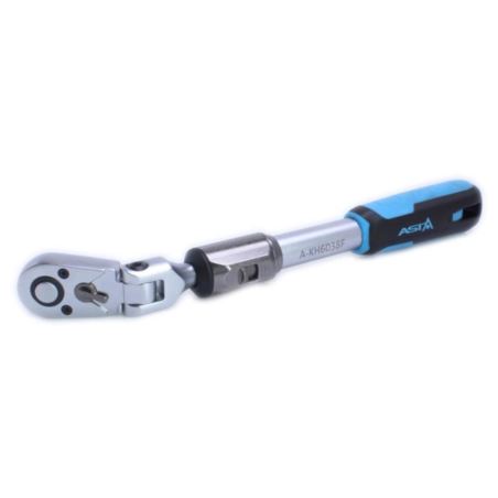 3/8’’ porattu pidentävä joustava ja käännettävä pikavapautuva räikkäkahva.