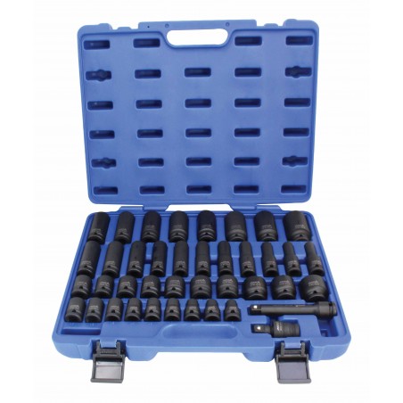 IMPACT SOCKET SET  40 PCS 1/2"