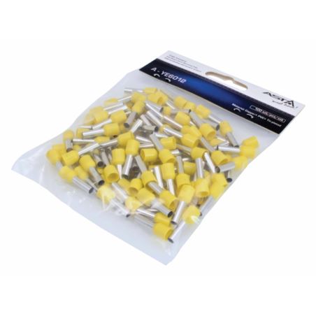 INSULATED CORD TERMINAL E6012-YELLOW  /100 pcs/