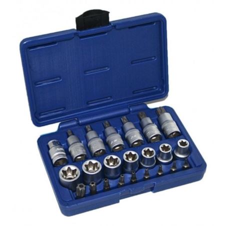 1/2" Torx-holkkisarja 23kpl Työkalusarjat E-tyyppi urosnaaras STAR T Drive