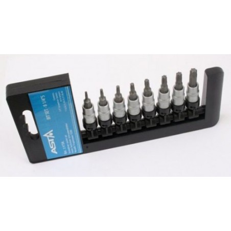 8 kpl 1/4” DR . TORX SCREWDRIVER SOCKET SET(W/O Tamper)