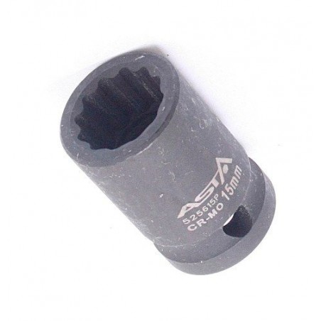 IMPACT SOCKET 12-KT 15MM 1/2 “