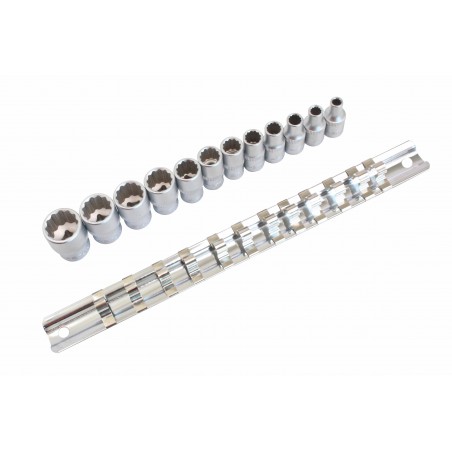 1/4 ″ 12 tuuman hylsyjen sarja, 12 kpl.