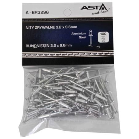 NIT ZRYWALNY AL 3,2x9,6 mm /zestaw 100 szt/
