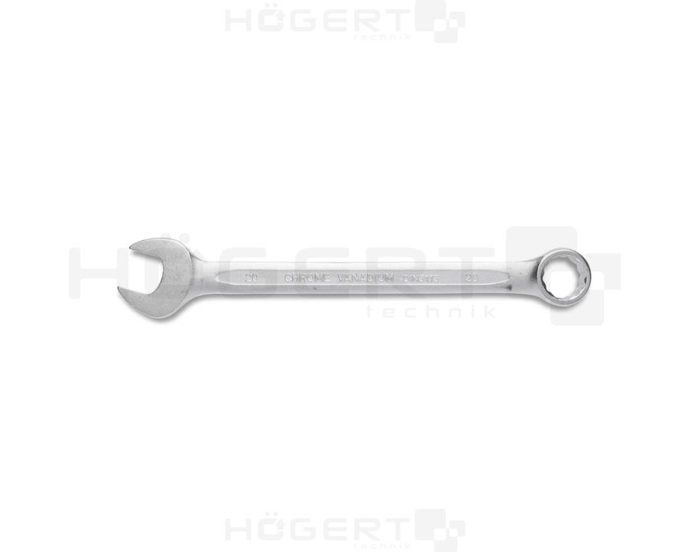 Combination spanner, CrV steel, 20 mm, DIN 3113