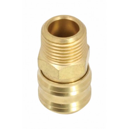 Quick Connect Coupling With Male Thread 3/8" (Brass)