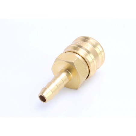 Quick Connect Coupling With Tailpiece For Hose 8mm (Brass)