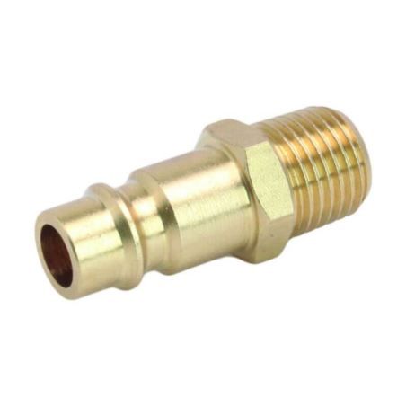 Pneumaattinen pikaliitäntäkytkin Adapteri kierteinen uros 1/4" (messinki)