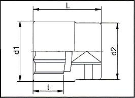 542206 1/4″Dr. 12PT LONG HAND SOCKET - Image 3