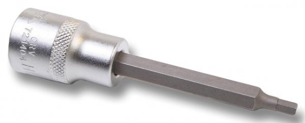 720202 1/4″ HEX BIT SOCKET 37 MML,MAT FINISH WITH KNURLING - Image 3