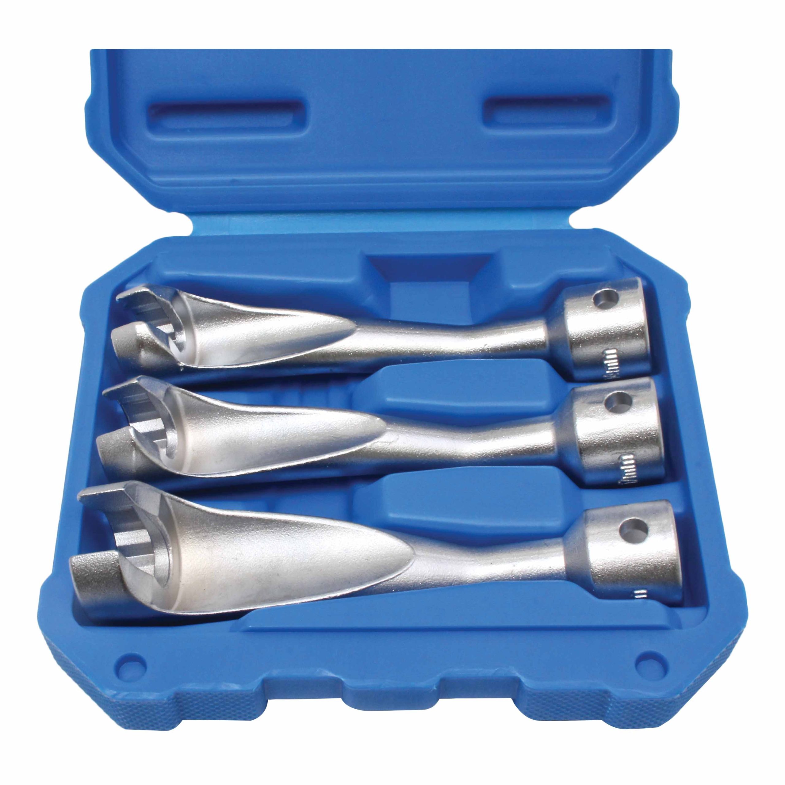 A-80145 SET OF 3x ½” DIESEL INJECTION LINE WRENCH 14 / 17 / 19mm - Image 3