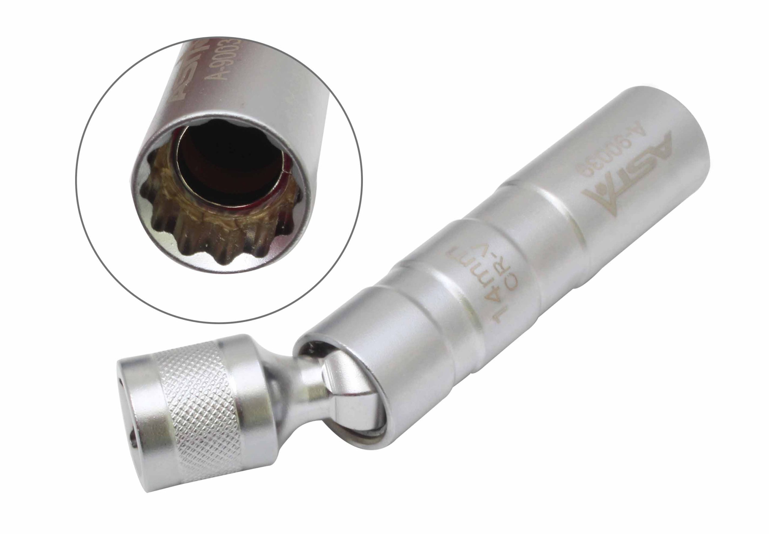 A-90039 SOCKET WITH SWIVEL FOR SPARK PLUG 3/8” – 14mm - Image 5