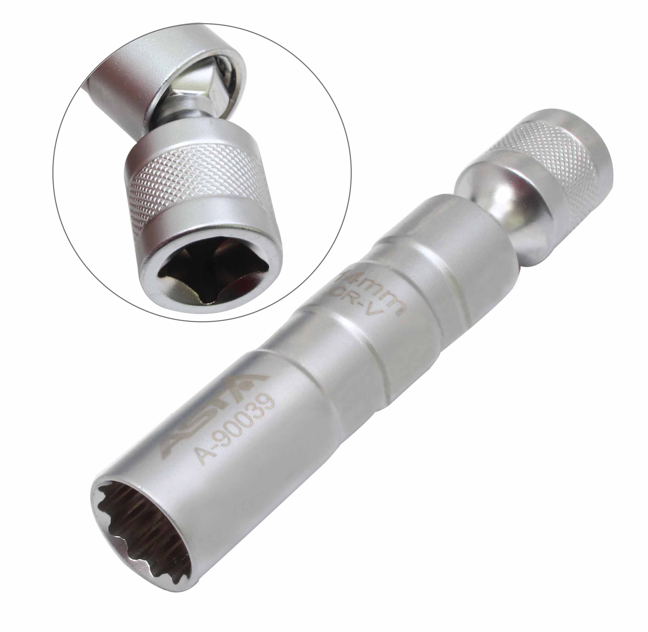 A-90039 SOCKET WITH SWIVEL FOR SPARK PLUG 3/8” – 14mm - Image 6