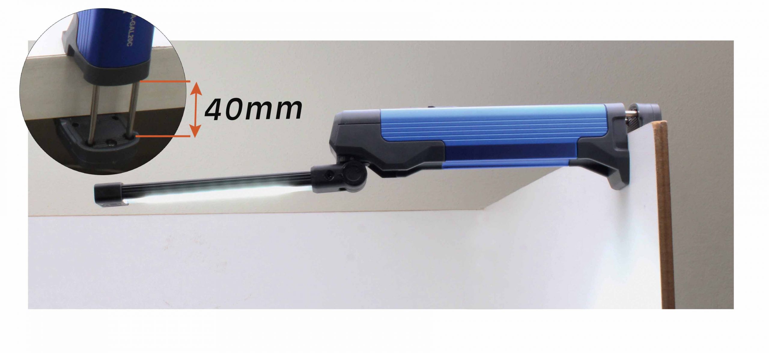 A-GAL20C 400LM RECHARGEABLE WORK LIGHT WITH MAGNETIC AND HOOK - Image 6