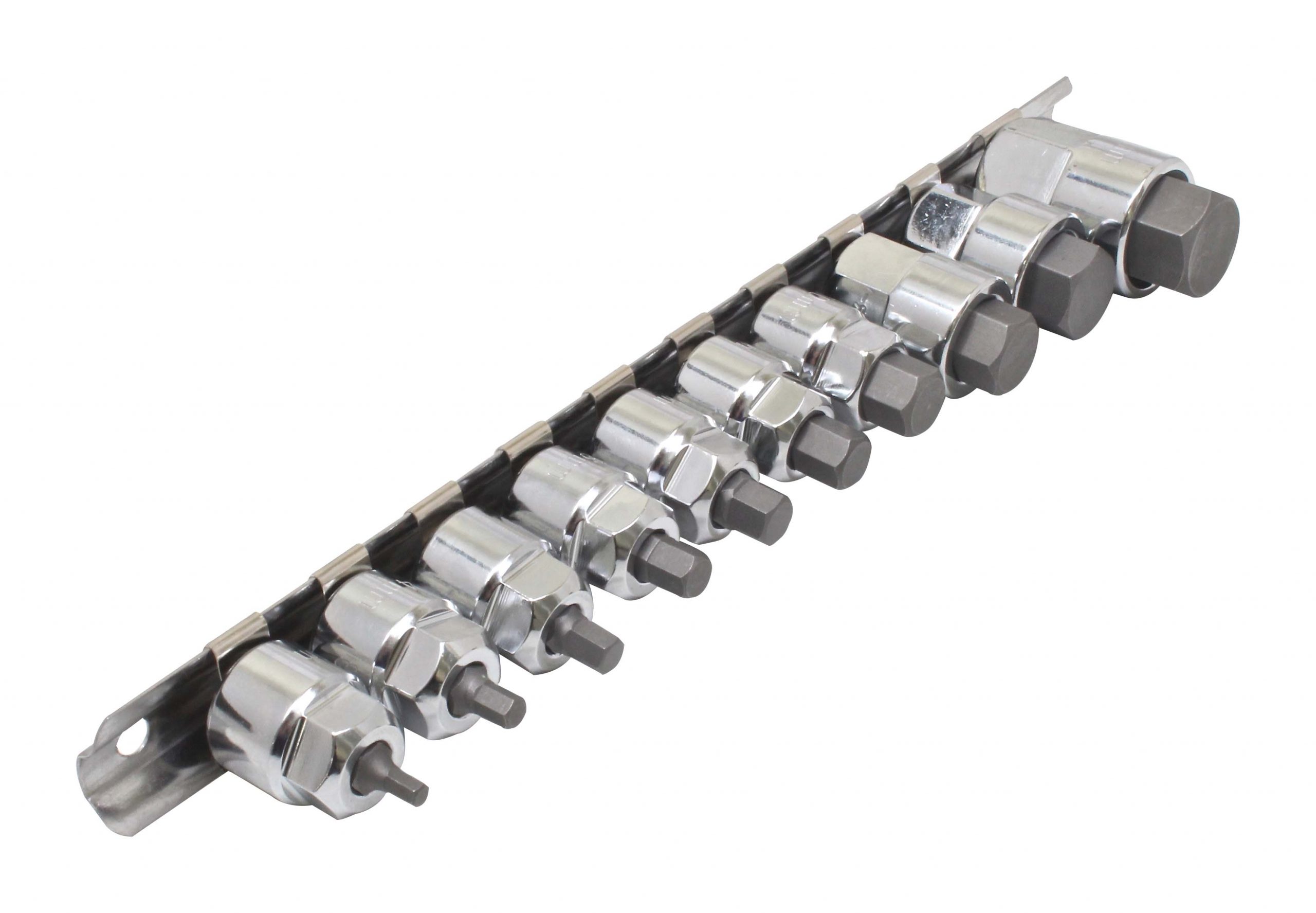 A-M10HEXL 10PCS 3/8″ + 1/2″ DR. LOW PROFILE METRIC HEX BIT - Image 6