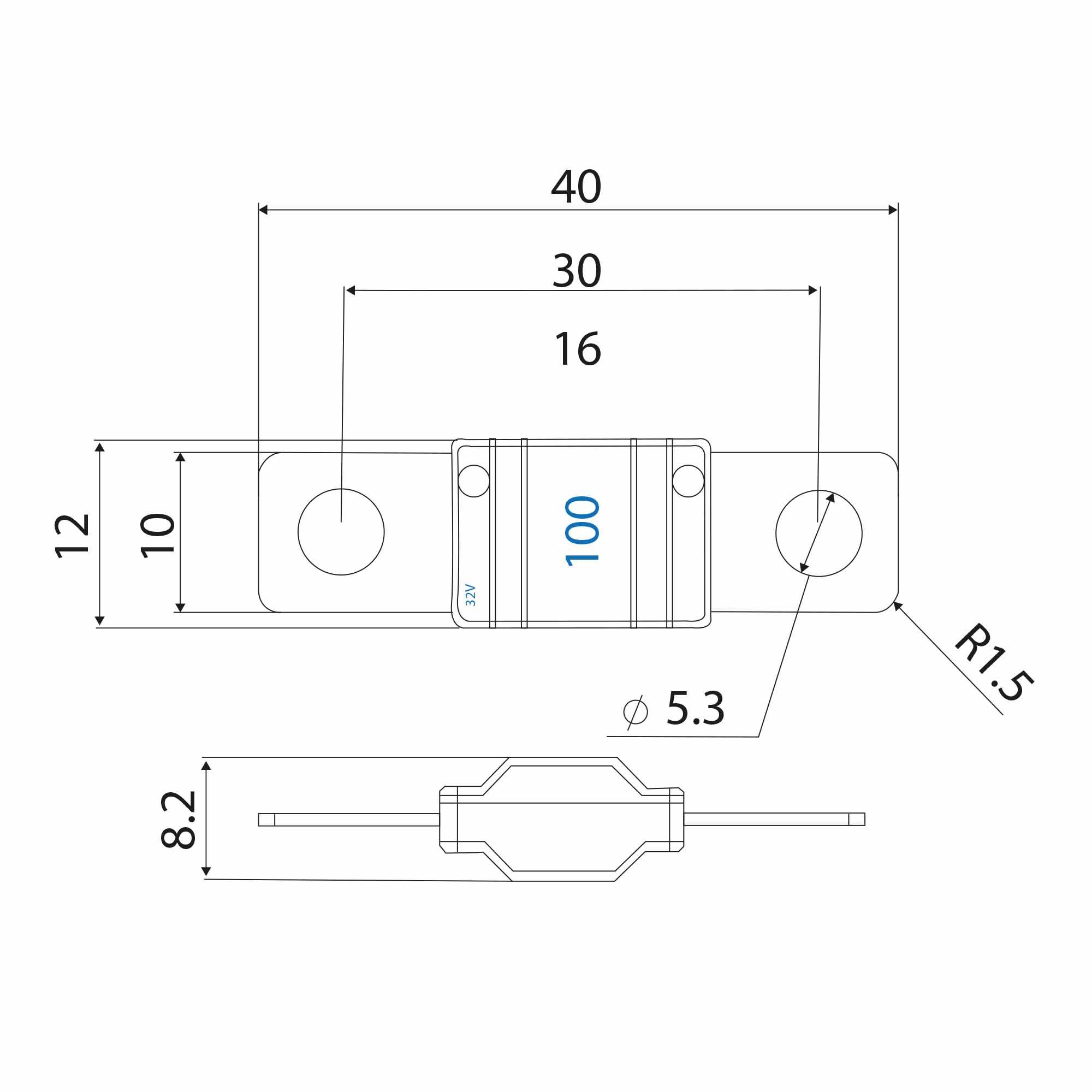 A-90021 100A MIDI FUSE - Image 3