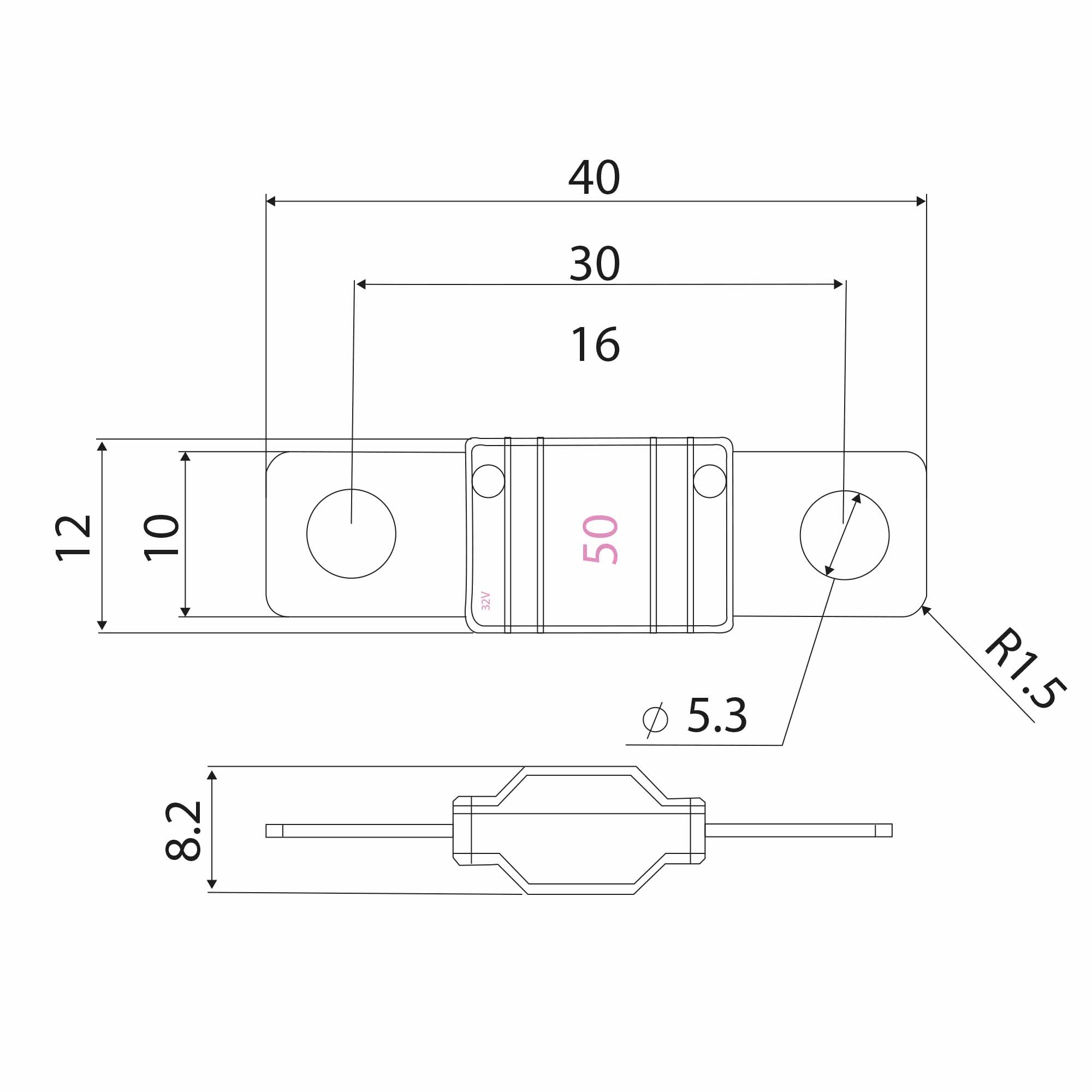 A-MIDI50 50A MIDI FUSE - Image 4