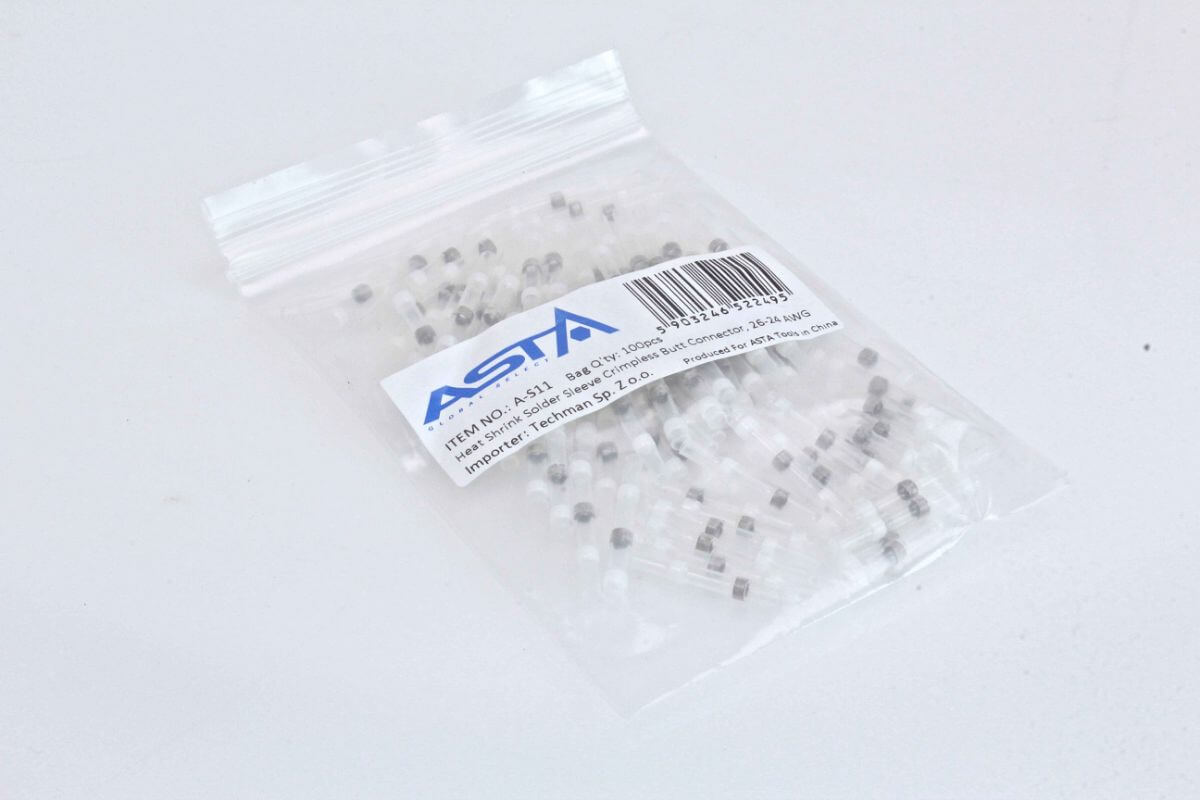 A-S11 Connector Size (mm) Wire Size (mm) A.W.G(mm) Color Nr.kat. A L B B&C C Quantity A-S11 1.7 26 0.4 1.7 0.76 26 – 24 białe 100 szt - Image 2