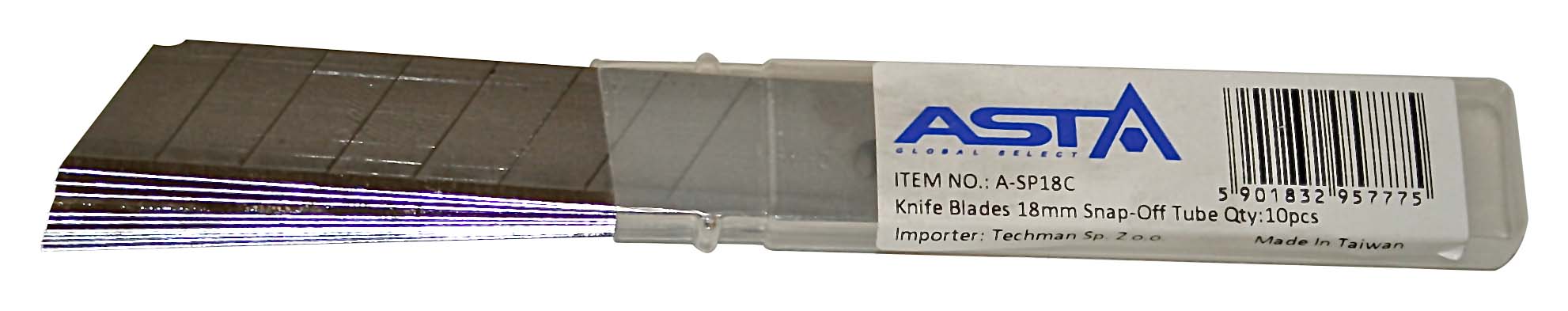 A-SP18C 10pcs SK-2 0.5mm x 18mm Snap-Off Knife Blades - Image 2