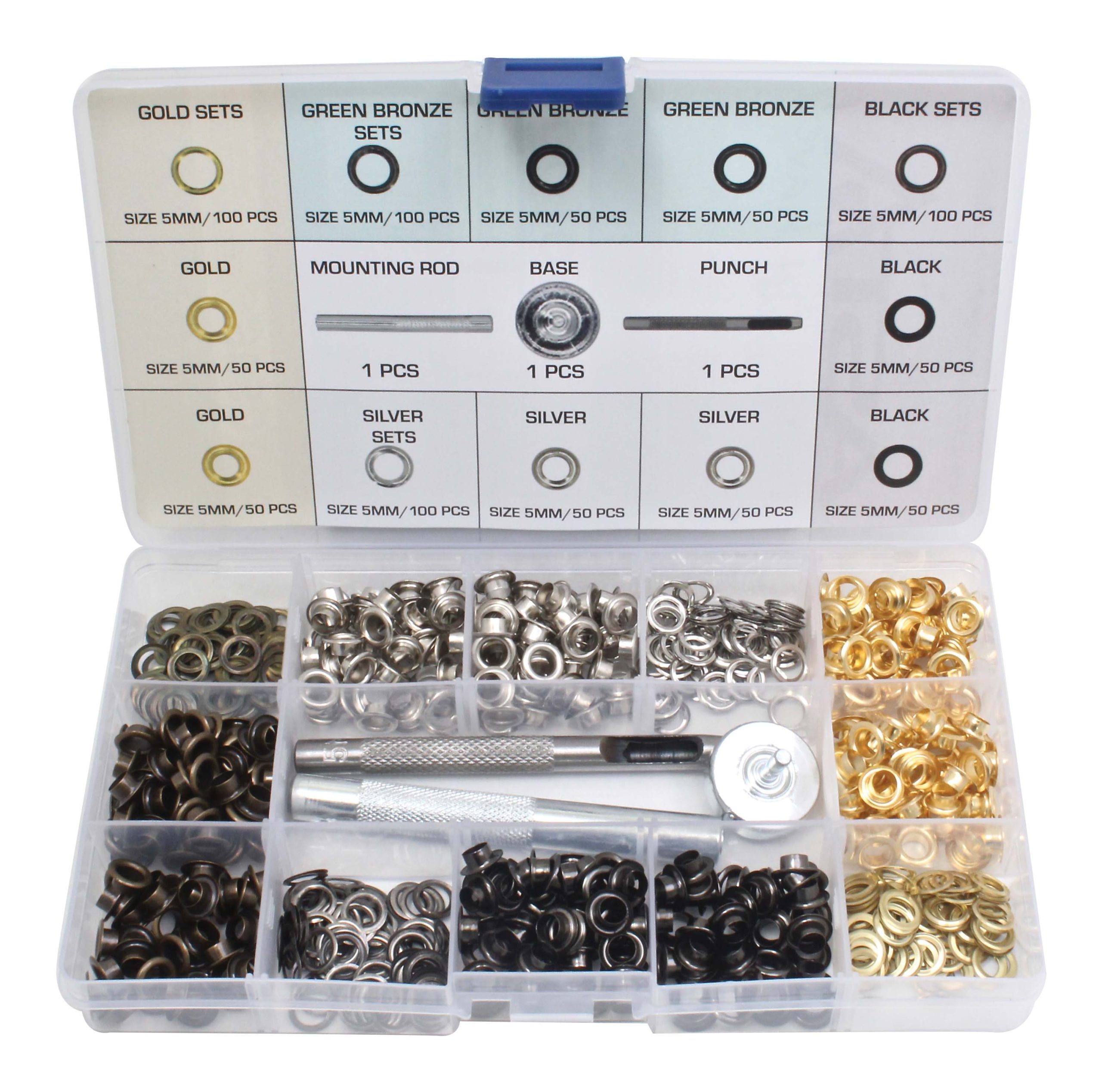 A-TC546 400pcs Grommet Tool Punch Kit - Image 3