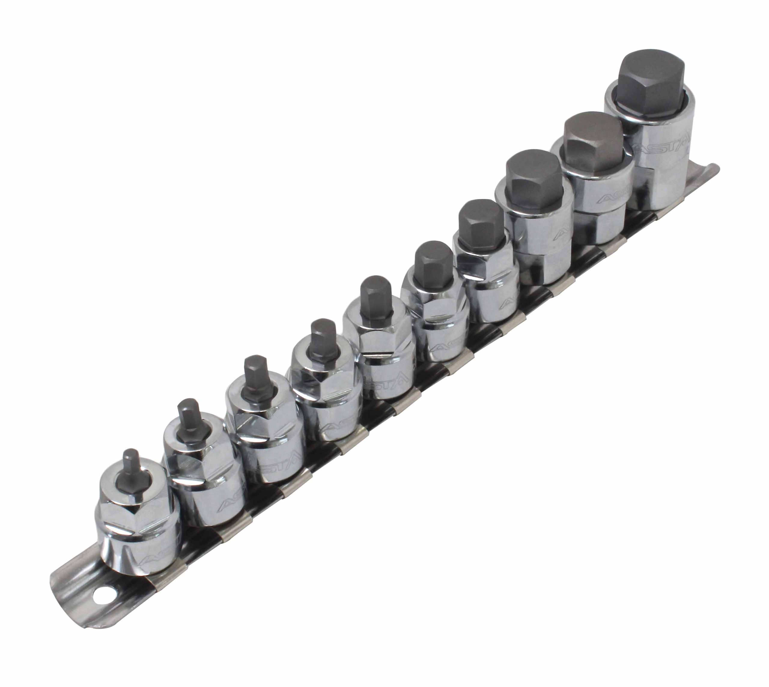 A-Z10HEXL 10PCS 3/8″ + 1/2″ DR. LOW PROFILE SAE HEX BIT - Image 2
