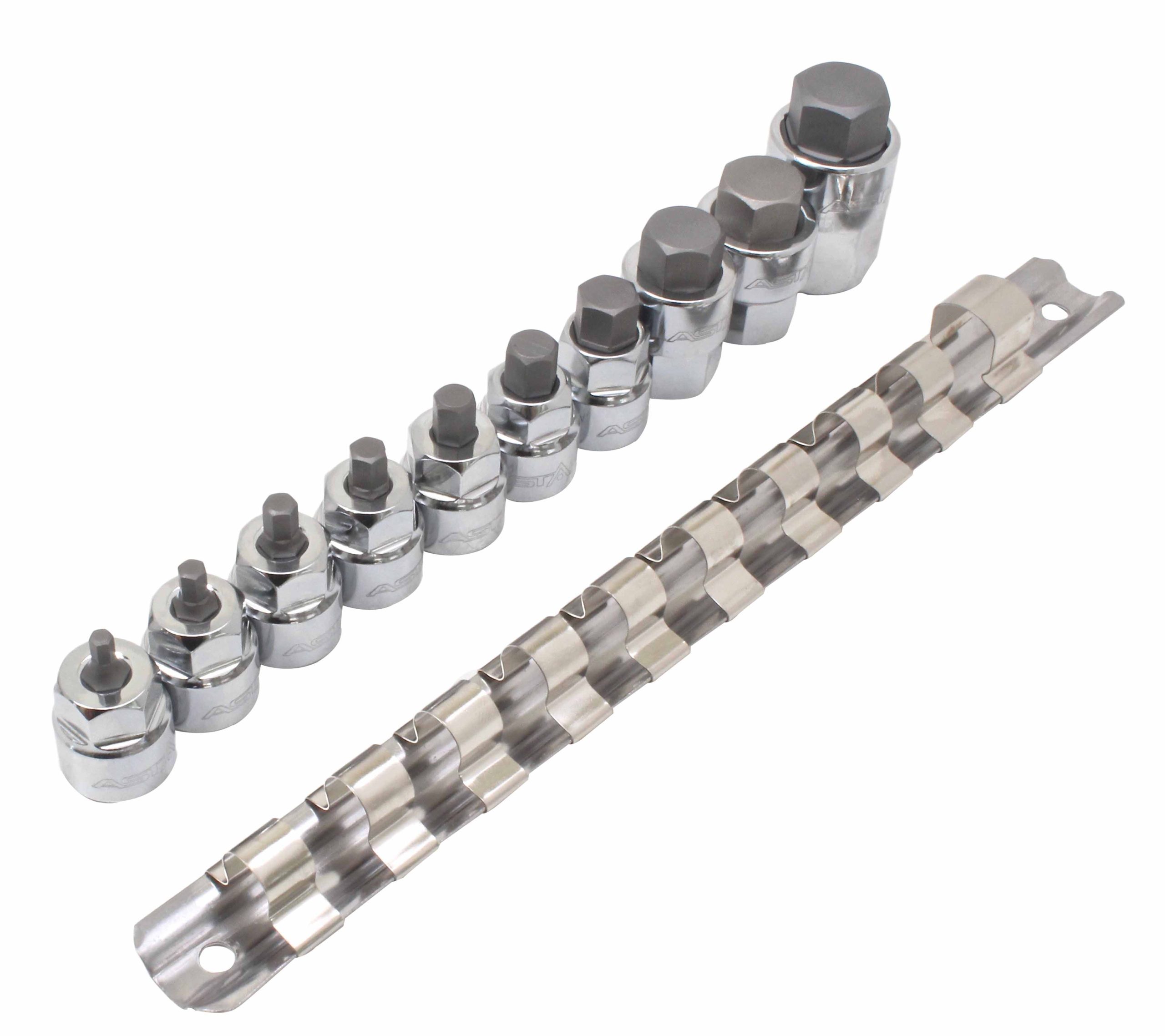 A-Z10HEXL 10PCS 3/8″ + 1/2″ DR. LOW PROFILE SAE HEX BIT - Image 3