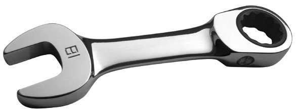 PFS101 Stubby Ratchet Wrench, Mirror finish Size:10mm