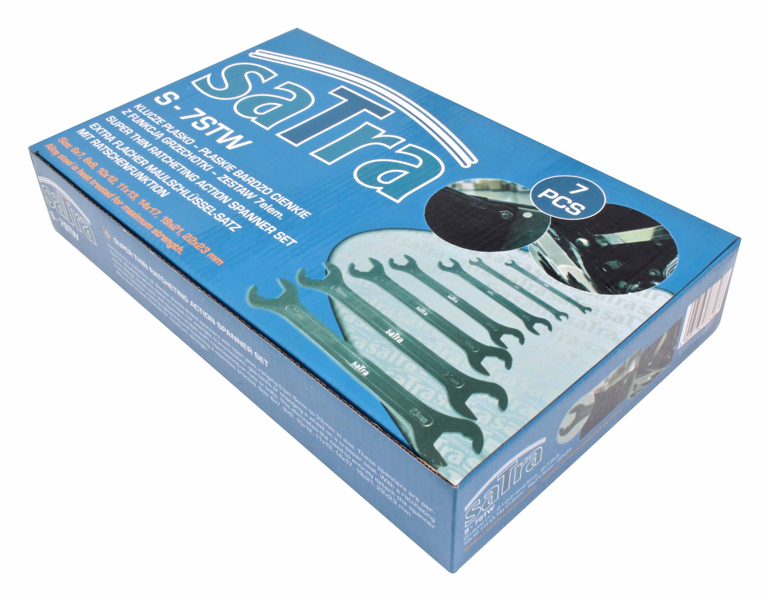 S-7STW 7pcs Super Thin Ratcheting Action Spanner Set - Image 3