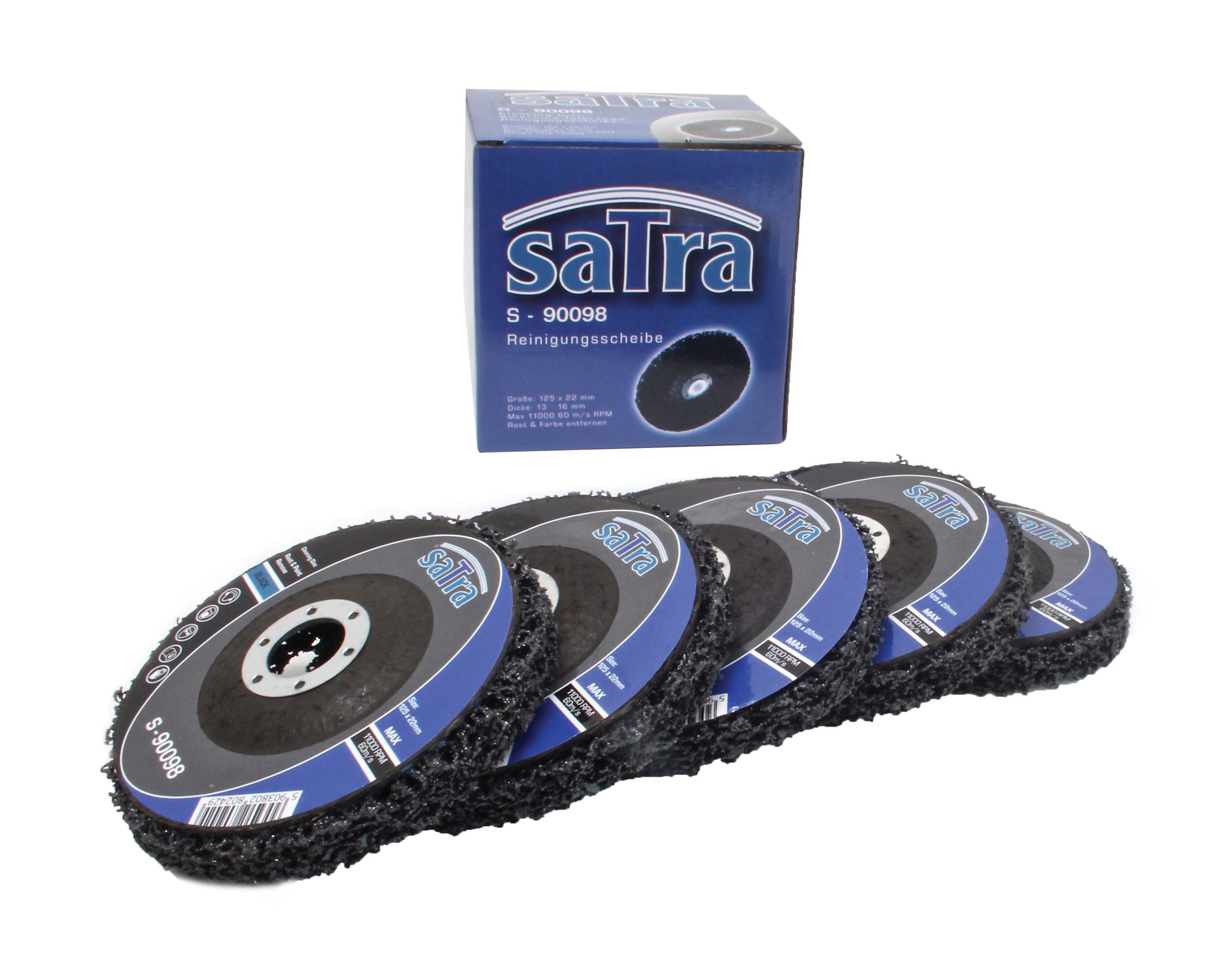 S-90098 CLEANING DISC 125mm The disc has an abrasive ring made of a hard fleece. The composition of abrasive nylon fibers pre -vents clogging of the tools with dust and enables grinding without overheating. - Image 2