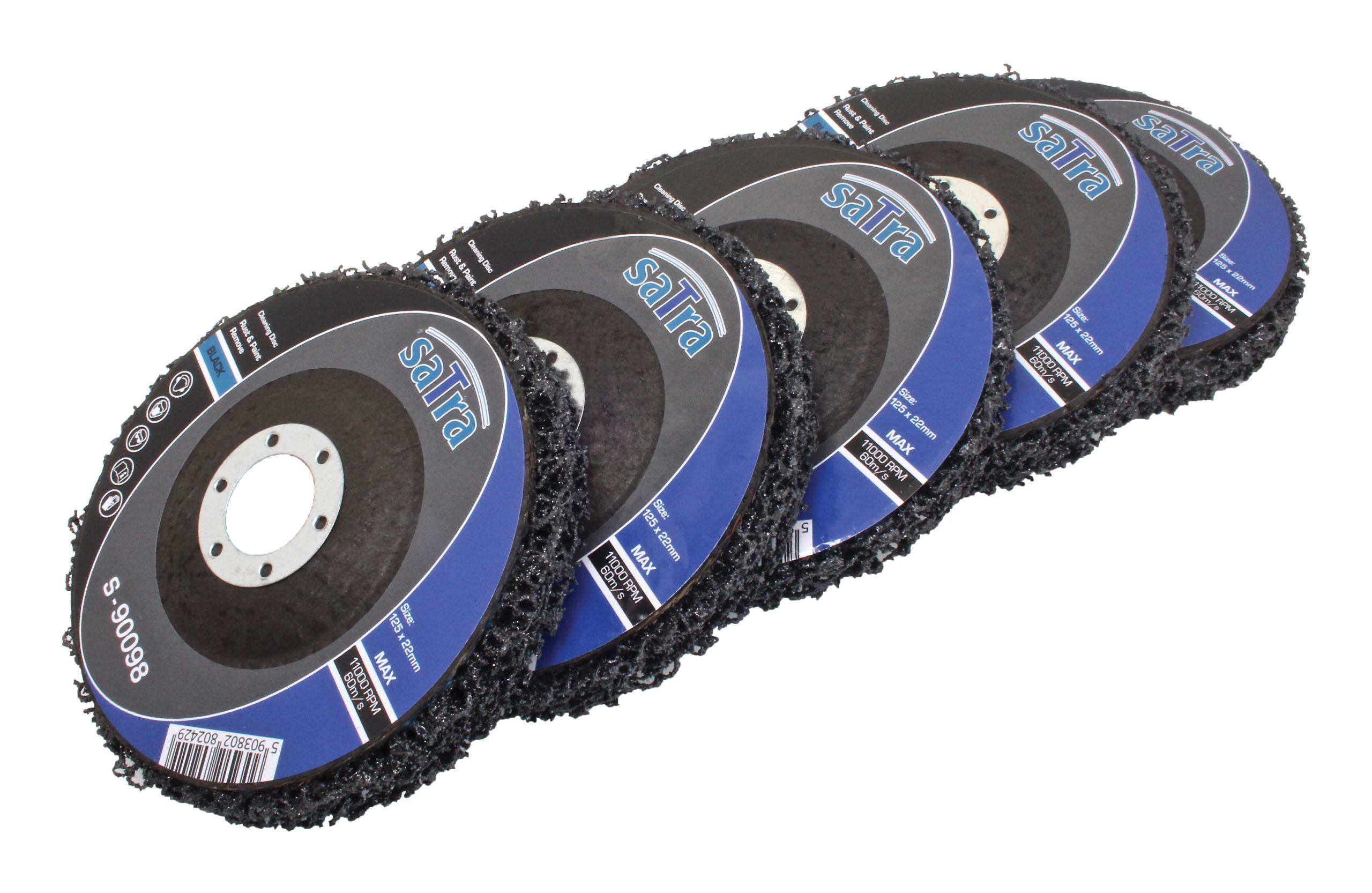 S-90098 CLEANING DISC 125mm The disc has an abrasive ring made of a hard fleece. The composition of abrasive nylon fibers pre -vents clogging of the tools with dust and enables grinding without overheating. - Image 4