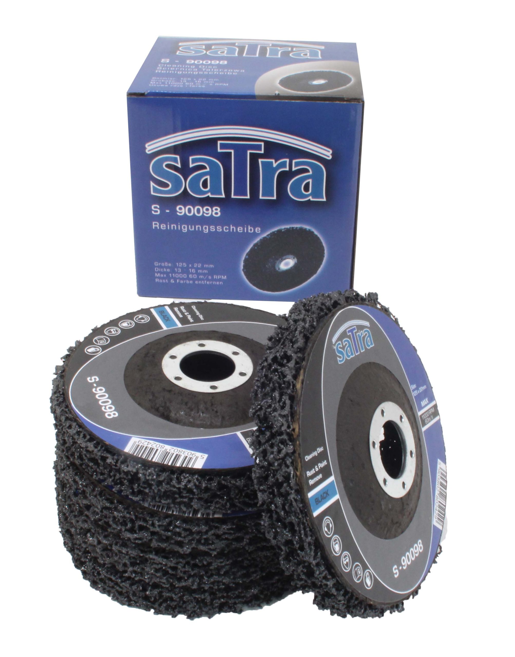 S-90098 CLEANING DISC 125mm The disc has an abrasive ring made of a hard fleece. The composition of abrasive nylon fibers pre -vents clogging of the tools with dust and enables grinding without overheating. - Image 6