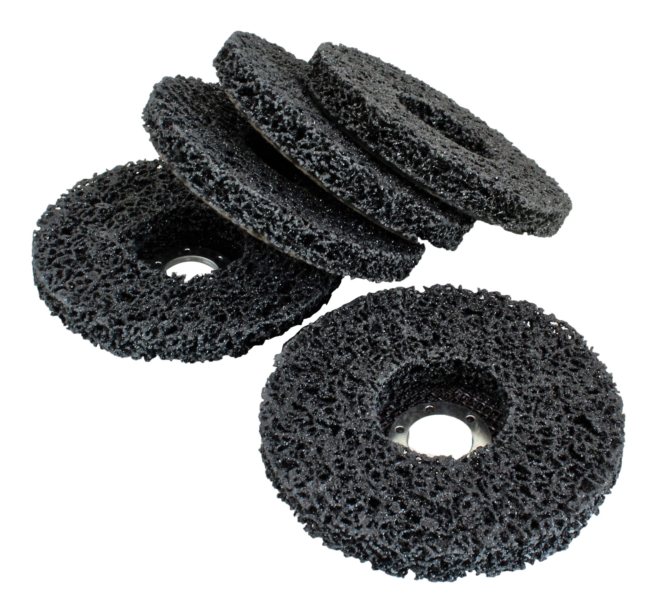 S-90098 CLEANING DISC 125mm The disc has an abrasive ring made of a hard fleece. The composition of abrasive nylon fibers pre -vents clogging of the tools with dust and enables grinding without overheating. - Image 5