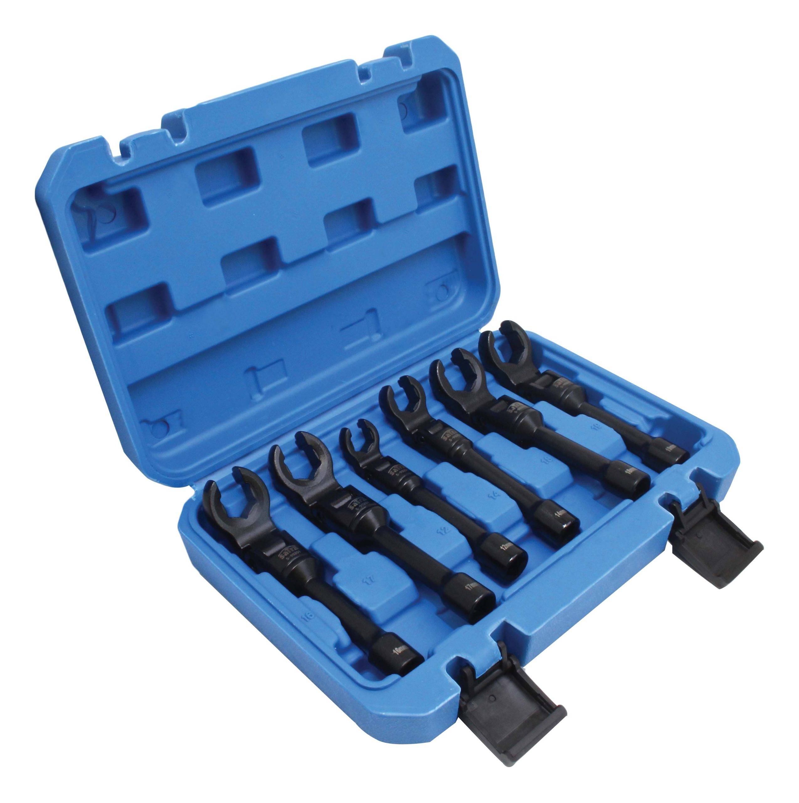 S-90201 6PCS 3/8″ DR. CROWFOOT WRENCH SET WITH JOINT - Image 2