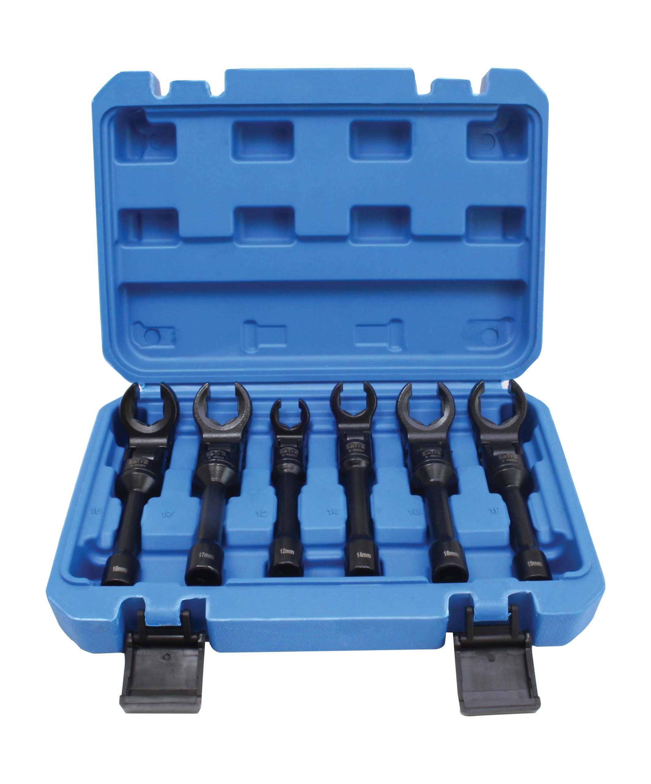 S-90201 6PCS 3/8″ DR. CROWFOOT WRENCH SET WITH JOINT - Image 3