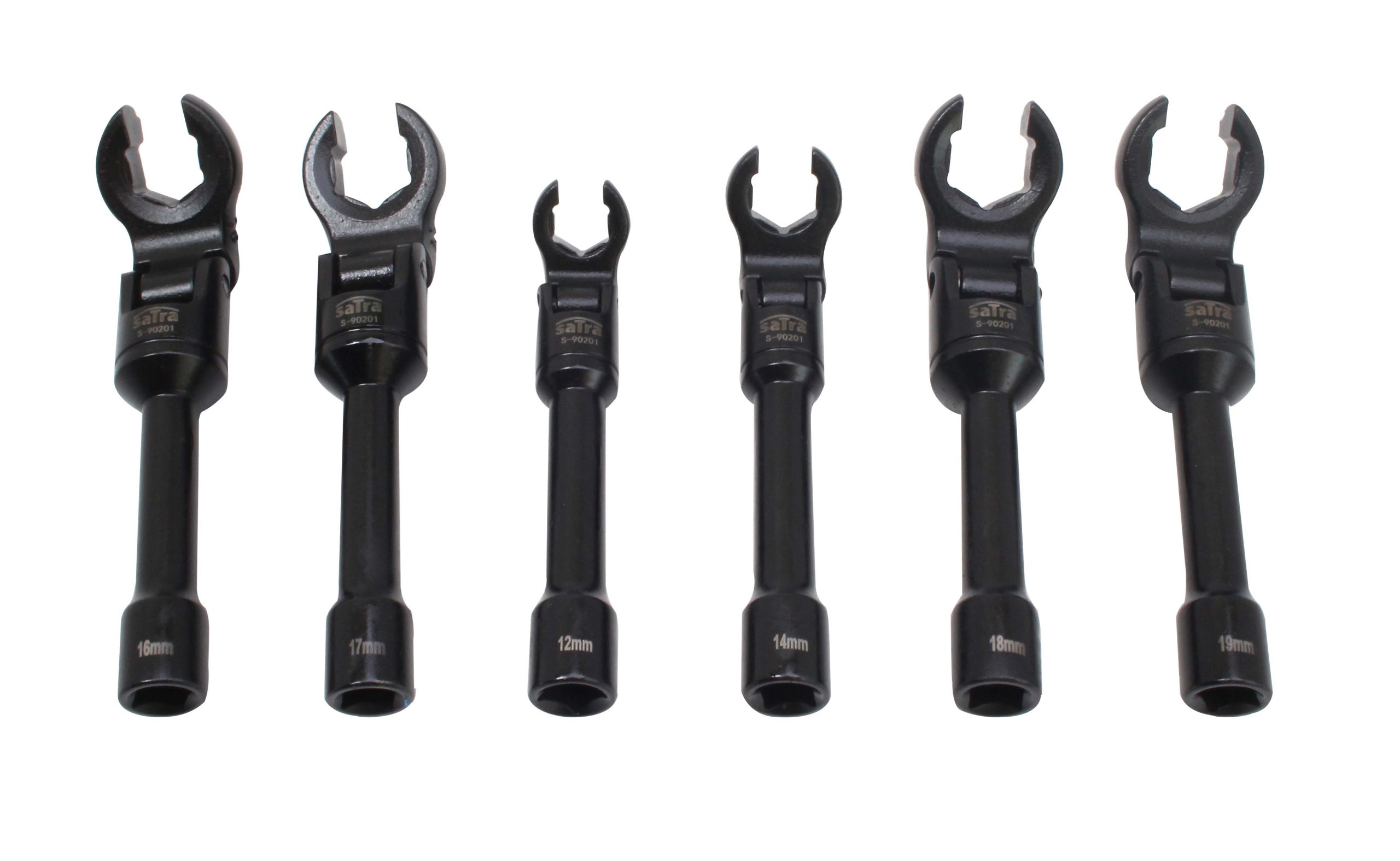 S-90201 6PCS 3/8″ DR. CROWFOOT WRENCH SET WITH JOINT - Image 5