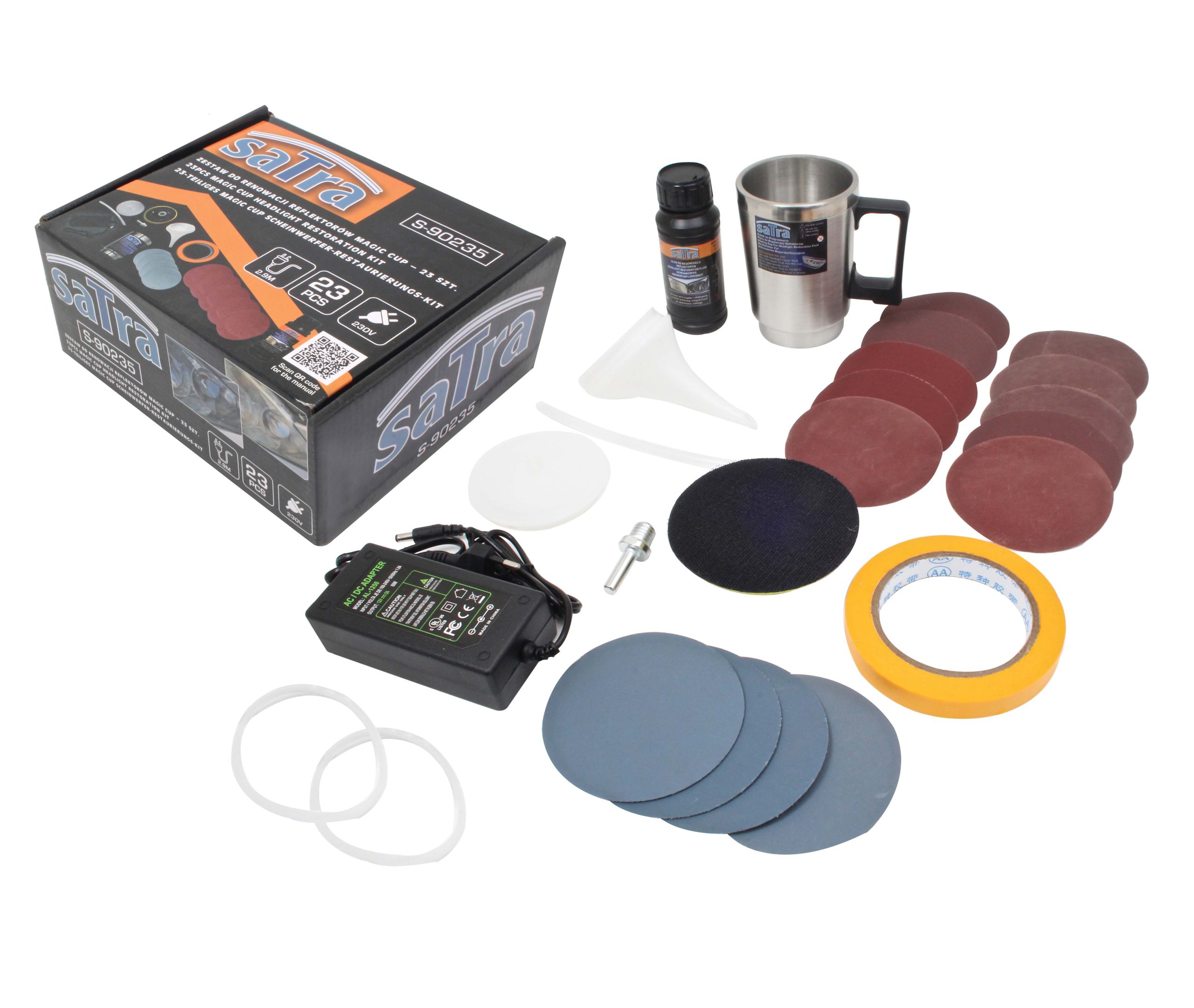 S-90235 MAGIC CUP HEADLIGHT RESTORATION KIT 23PCS - Image 3