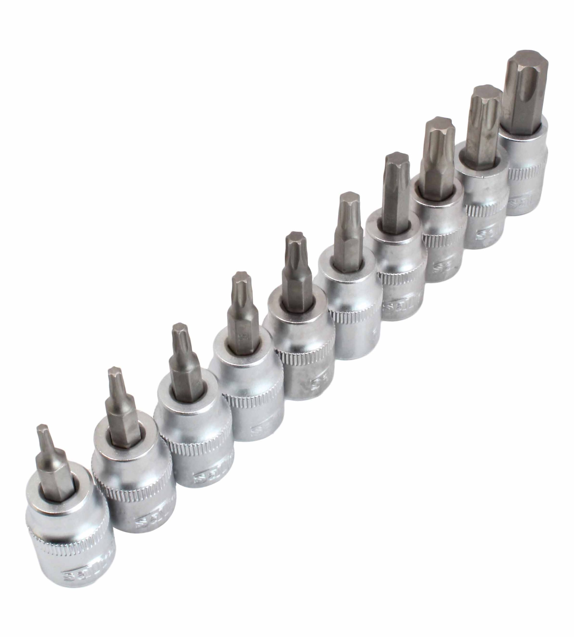 S-H138NT 10PCS 3/8″DR. WITHOUT TAMPER TORX BIT SOCKET SET - Image 3