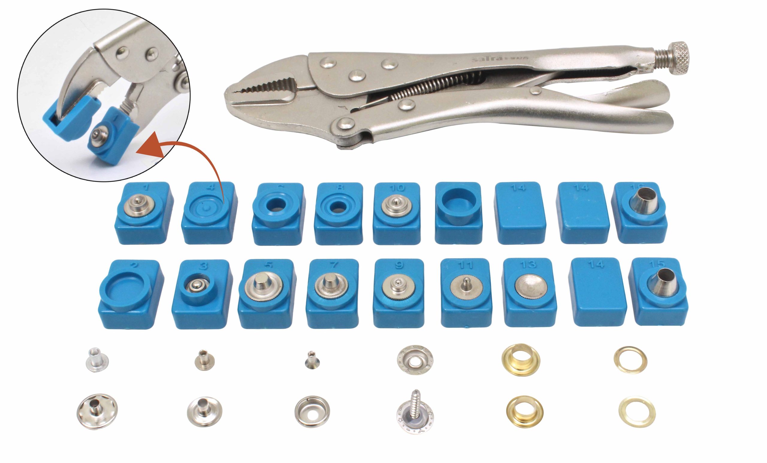 S-SFA275 EYELET AND SNAP FASTENER ASSORTMENT 275 PCS - Image 5