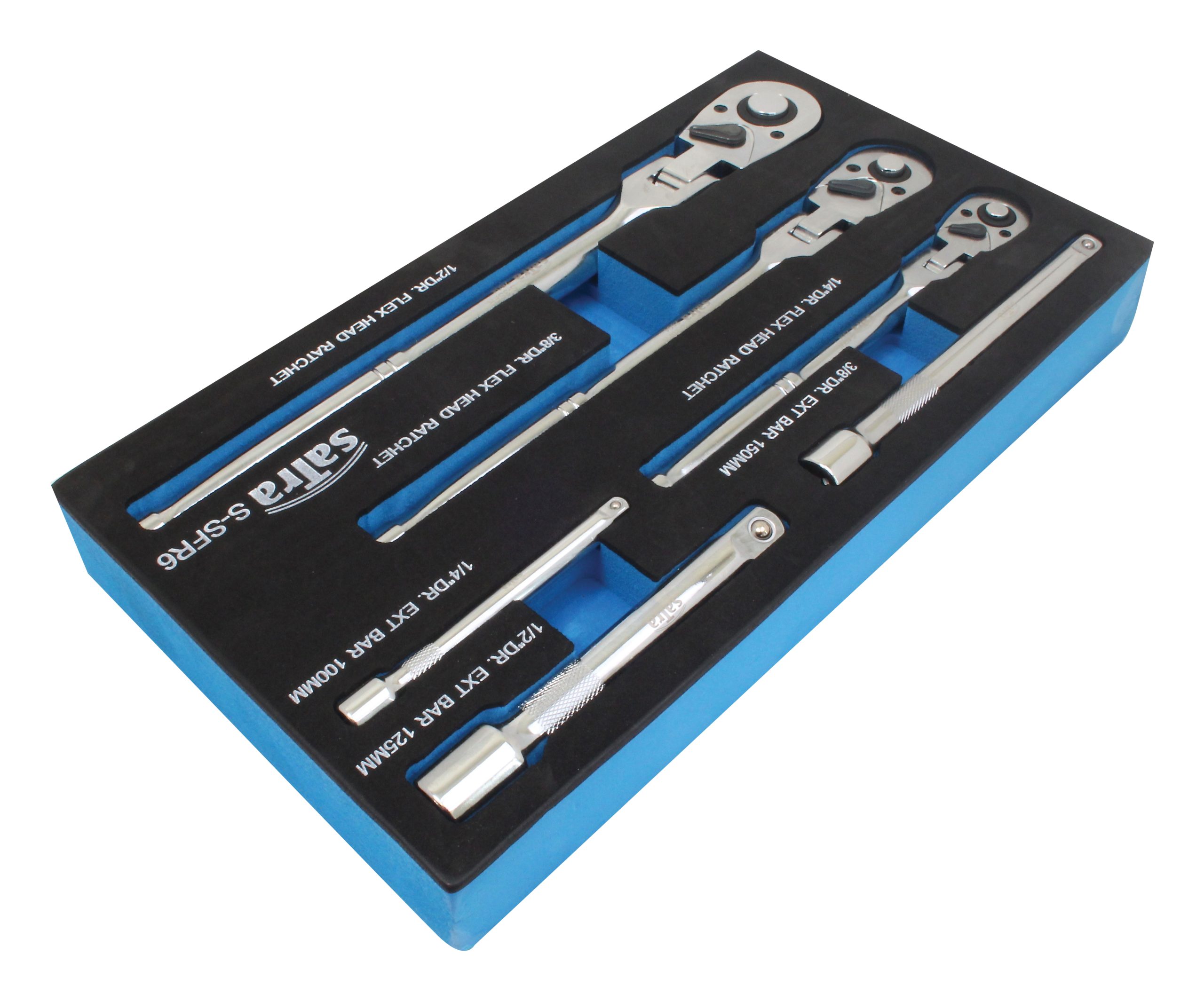 S-SFR6 6pcs Flex Head Ratchet Wrench Set - Image 2