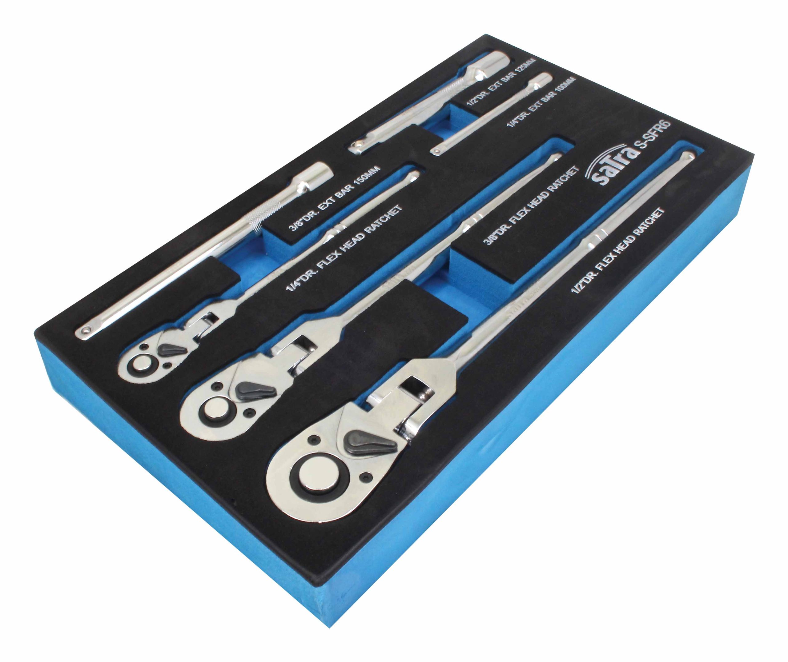 S-SFR6 6pcs Flex Head Ratchet Wrench Set - Image 3