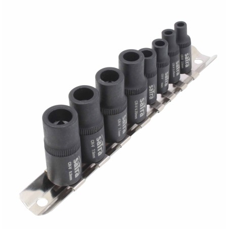 8PCS 3/8” DR. & 1/4” DR. TAP SOCKET SET WITH MAGNET
